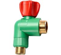 Angle Stop Valve, Leak Proof Outlet, Faucet Shut Off, Heavy Duty Connector for Kitchen Bathroom Water Heater Pressure Reduction Plumbing System Installation Repair Durable Reliable Accessory