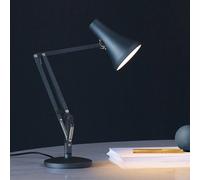 Anglepoise 90 Mini Mini Lampada Da Tavolo Blu Acciaio E Grigio