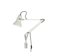 Anglepoise Original 1227 Lampada da parete con fissaggio a muro, lino bianco/cavo grigio