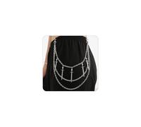 ANGLEQUEEN Catena per pantaloni punk hip hop farfalla croce spada stella rivetto fascino stratificato jeans catene portafoglio catena vintage rock catene per donne uomini gioielli di Halloween