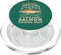 Angler Annulla tutto quello che ho trovato un nuovo punto di pesca al salmone PopSockets PopGrip per MagSafe