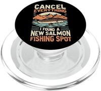 Angler Annulla tutto quello che ho trovato un nuovo punto di pesca al salmone PopSockets PopGrip per MagSafe