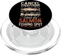 Angler Annulla tutto quello che ho trovato un nuovo punto di pesca al salmone PopSockets PopGrip per MagSafe