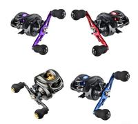 Angler's Choice 6 3 1 - Mulinello da baitcasting con controllo superiore e stabilità nel lancio (blu sinistro)