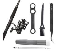 Anglers Reel Repair Supplies, Fishing Tool Kit for Wheel Disassembly And Cleaning, Maintenance Set for Fishing Reels Rods Tips, Essential Gear for Tackle Box Repairs 100g