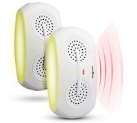 AngLink 2 x Repeller ad ultrasuoni, 24 W, doppia spina ad alta potenza ad ultrasuoni, antiparassitari e antiparassitari per il controllo di topi, ragni, zanzare, topi, insetti, roditori, scarafaggi