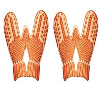 AngloCrate The Naughty List, guanti invernali lavorati a mano con dita medie, per donne con atteggiamento segreto, 2 pezzi, Taglia unica