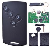 ANGOFIZ - Chiave completa con scheda elettronica da programmare, compatibile con Renault Clio 4 (2009-2015) Captur (2013-2019), chip 433MHz PCF7953/4A
