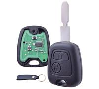 ANGOFIZ Chiave Vergine ID46 elettronica da programmare compatibile con Peugeot 406 406BREAK 406COUPE 607 806 + lama vergine NE78 avvitata telecomando testato