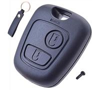 ANGOFIZ Cover chiave telecomando 2 pulsanti senza lama compatibile con Peugeot 106 107 206 206CC 206 Break SW 207 306 406