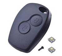 ANGOFIZ Cover per chiave telecomando compatibile con Dacia Duster, Dacia Sandero,Sandero Stepway, Lodgy, Logan, Dokker con 2 pulsanti interruttore