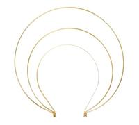 Angoily 1 cerchietto per capelli, da donna, in ferro dorato, 24 x 21 cm