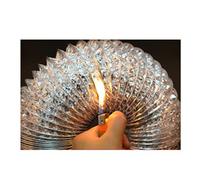 Angoily 1 Pc Condotto Flessibile Canalizzazione in Lamina Di Alluminio Tubo Di Scarico Dello Scarico Condotto Dell'essiccatore Asciugatrice Asciugacapelli Aspiratore Bagno Soffietto