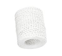 Angoily 1 Rotolo Corda a Nastro Filo Floreale legamento Decorazioni della Ghirlanda venni Avvolto Disposizione Rustico Materiale UV Corda da Corda di Fiori Bianca