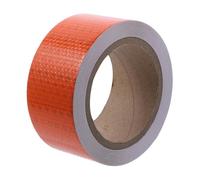 Angoily 1 Rotolo Nastro Riflettente Adesivo Arancione Notturna per Esterni Facile Applicazione con Retro Adesivo Resistente Urti Visibilità Eccellente per Veicoli e Segnalazioni