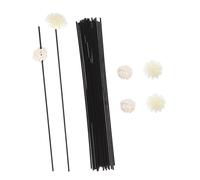 Angoily 1 Set Diffusore Camera aromaterapia per Auto profumato Caldo Coni bastoni Bastoncini di Fiori diffusori per Olio Essenziale Bastoncini aromatici per Ambienti Fibra Nero