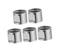 Angoily 1 Set Sostituzione Fornello A Gas Copri Manopole Fornelli A Gas Manopole Del Forno Pomello Della Chitarra Manopole Universali Per Fornelli Lega Di Zinco Silver 5 Pz