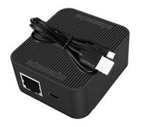 Angoily 1 Spina Modulare Ethernet Estensore Del Connettore Ethernet Sdoppiatore Accoppiatore Adattatore Divisore Sdoppiatore Porta Black Plastica