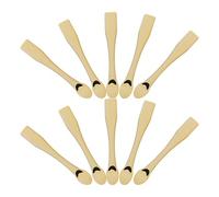 Angoily 10 Cucchiai per Crema Viso in ABS Mini Cucchiaio Dorato per Crema Contorno Occhi e Maschera Strumento Portatile per Cura della Pelle Uso Domestico e Viaggi