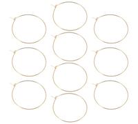 Angoily 10 Orecchini a Cerchio Oversize in Acciaio Inossidabile Placcato Oro 35mm per Donna, Grandi Orecchini Rotondi Leggeri, Accessori Eleganti per Ufficio, Feste e Abbigliamento