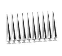 Angoily 10 Pezzi Accessori per Rivetti Fai da Te Materiale per lavoretti Rivetti per Cuoio Borchie Punk a Spillo Punte e Borchie Perno a Cono Borchie a Cono Fai da Te Metallo Silver