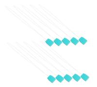 Angoily 10 Pezzi Embroidery Threader Tool Long Punch Needle Threaders for Easy Yarn Floss Threading Lightweight Sewing Accessories for Cross Stitch DIY Crafts