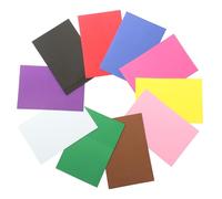 Angoily 10 Pezzi Foglio di Spugna Eva Spesso Formato A4 per Lavoretti Creativi, Facile da Tagliare Forbici, Fogli Flessibili per Design D'interni e Decorazioni Casa Colore Casuale
