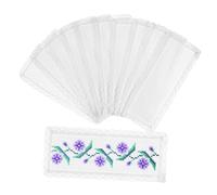 Angoily 10 Pezzi Segnalibri Vuoti per Ricamo DIY Materiale Antiusura Leggeri e Durevoli Decorazioni Creative per Libri Quaderni Adatti Studenti e Appassionati Artigianali