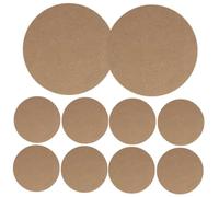 Angoily 10 Pezzi Tavole Legno per Modellare Argilla Piatto Creativo Base per DIY Ceramica e Terracotta Supporto Artigianale per Sculture e Pittura