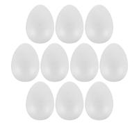 Angoily 10 Pezzi Uova di Polistirolo Solide per Decorazioni Pasquali DIY Modelli Forma di per Pittura e Artigianato Accessori per Festa di Pasqua e Decorazioni Fai da Te