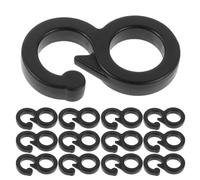 Angoily 100 Fibbie per Corde da Campeggio in Plastica, Ganci a Forma di 8 Antivento per Tende Portatili, Tenditori Multiuso per Rifugi Esterni, Accessori Resistenti per Campeggio