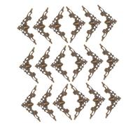 Angoily 100 Pezzi Angoli Decorativi in Metallo Vintage per Protezione Libri Album Scrapbooking Menu Rivestimenti Angolari Resistenti e Facili da Applicare per Quaderni e Cartelle