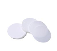 Angoily 100 Pezzi Carta da Filtro Qualitativa Bianca 12,5cm di Diametro Flusso Medio, Buona Ritenzione Particelle per Applicazioni di Chimica e Esperimenti