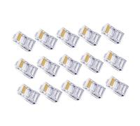 Angoily 100 pezzi Connettore Ethernet Cata per Plug Trasparente Resistente Installazione Facile per Cat Affidabilità e Prestazioni