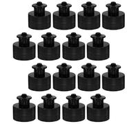 Angoily 100 Pezzi Tappi di Plastica a Strappo Manuale per Bottiglia D’Acqua Sportiva Chiusura a Pressione Sicura in Plastica Robusta Ricambio per Flaconi Cosmetici da Viaggio