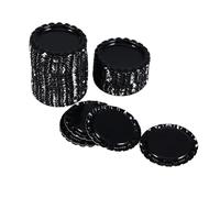 Angoily 100 Pezzi Tappi per Bottiglie Neri Decorativi per Feste Casa Resistente e Facile da Rimuovere