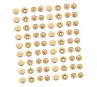 Angoily 100 Set pulsante bottoni automatici per borse Chiusure a scatto in metallo bottoni automatici dei jeans in pelle dorato rame D'oro