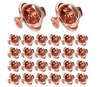 Angoily 100sets Spilla Piccola di Rame Chiusura Farfalla Dorsi per Spille di Sicurezza Dorsi per Spille di Ricambio Fermagli in Metallo