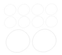 Angoily 10Pezzi Guarnizioni Antideflagranti per Riparazione Occhiali Kit Design Crepa Strumenti per Installazione Lenti e Duratura per Occhiali Senza Montatura