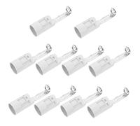 Angoily 10pezzi Portalampada Con Base Vite Da Attacco Resistente Al Calore Corpo in Plastica Lega Di Zinco e Rame Per Lampadine Vite Sostituzione Facile e Durevole