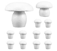 Angoily 12 funghi in schiuma non dipinti per il fai da te, artigianato per bambini, graffiti, progetti scolastici, decorazioni per feste