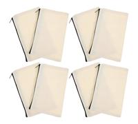 Angoily 12 pezzi Astucci Tela con Cerniera Pochette Canvas Piccole per Matite e Cosmetici Organizer Trucchi e Cancelleria per Viaggi e Scuola Sacchetti Multiuso per Stoccaggio Ordinato