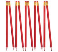 Angoily 12 pezzi Matite Rosse Preaffilate Senza Lattice Matite Esaminatrici Cancellabili per Scuola e Ufficio Design Esagonale Ergonomico per Disegno Schizzo Correzione e Valutazione Test