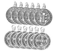 Angoily 12 Pezzi Ornamenti Natalizi in Metallo a Forma Di Santo, Foro Per Ciondolo, Decorazioni Religiose Uniche Per Ufficio e Casa, Colore Brillante Resistente e Leggero