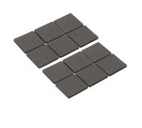 Angoily 12 pezzi Proteggi Piedini Mobili Antiscivolo Adesivi Quadrati Nero Tappetini Silenziosi per Gambe Tavolo Sedia e Pavimento Feltrini Autoadesivi Resistenti e Antigraffio