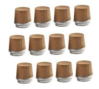 Angoily 12 Pezzi Tappo di Sughero in Legno per Bottiglie Sottovuoto Ricambio per Bollitore Sicuro e Anti-Invecchiamento Adatto alla Maggior Parte delle Bottiglie per Uso Domestico e