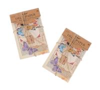 Angoily 120 Pezzi Carta Decorativa Vintage per Fai da Te per Scrapbooking Diario e Design Retro per Romantiche e Decorazioni Creative