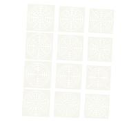 Angoily 12pezzi Stencil in Pet Creativi per Pittura Punti Mandala Multiuso per Album Progetti e Creazione di Regali