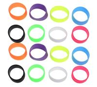 Angoily 16 Pezzi Anelli Antiscivolo in Silicone per Impugnatura Racchetta da Tennis e Badminton, Protezione e Durata Migliorata, per Uso Outdoor e Professionale Colore Casuale