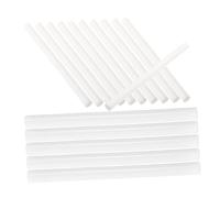 Angoily 16 pezzi Stick Caldo Bianco Bastoncini Adesivi Hot Melt Multifunzione per Tessuti e Artigianato Caldo Colorata ad Viscosità e Rapida Asciugatura
